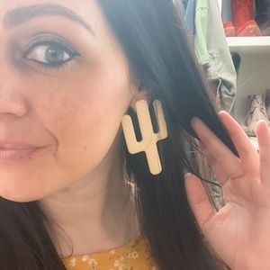 Clay Cactus Earrings